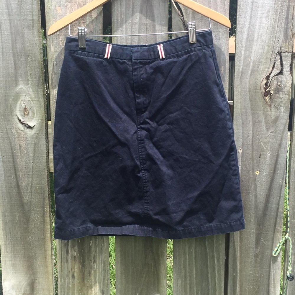 Dockers navy blue mini skirt size 6 EUC